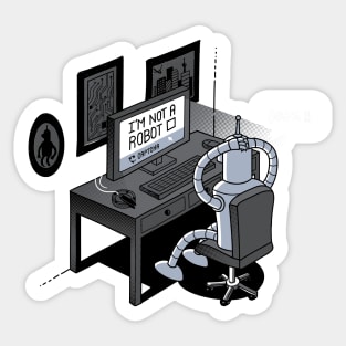 Robot Problems Sticker